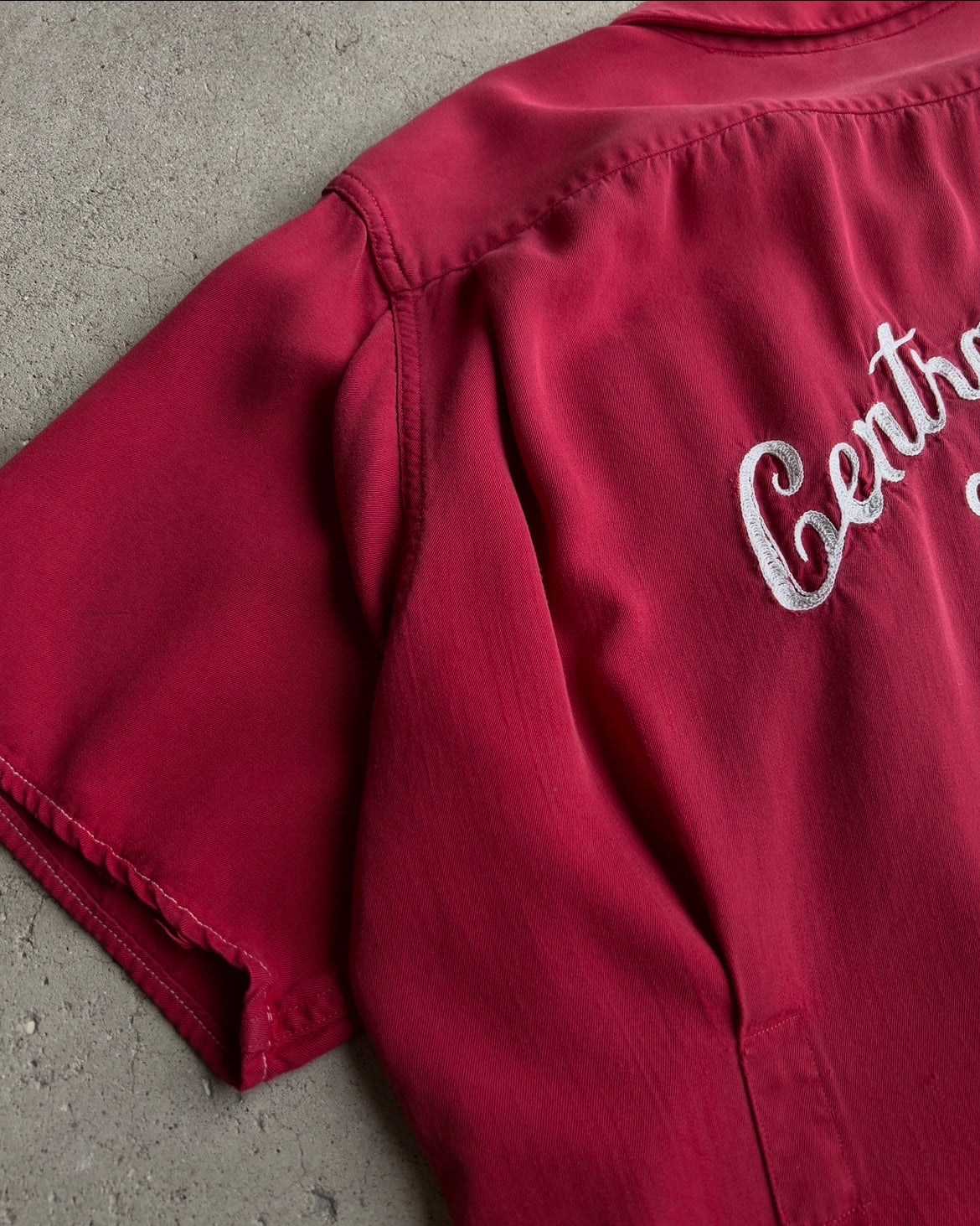 1960s Central Utility Chainstitch Bowling Shirt  - Shop ThreadCount Vintage Co.