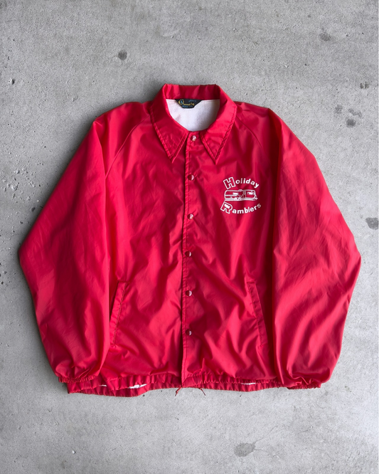 1960s Holiday Ramblers Red Windbreaker Jacket  - Shop ThreadCount Vintage Co.