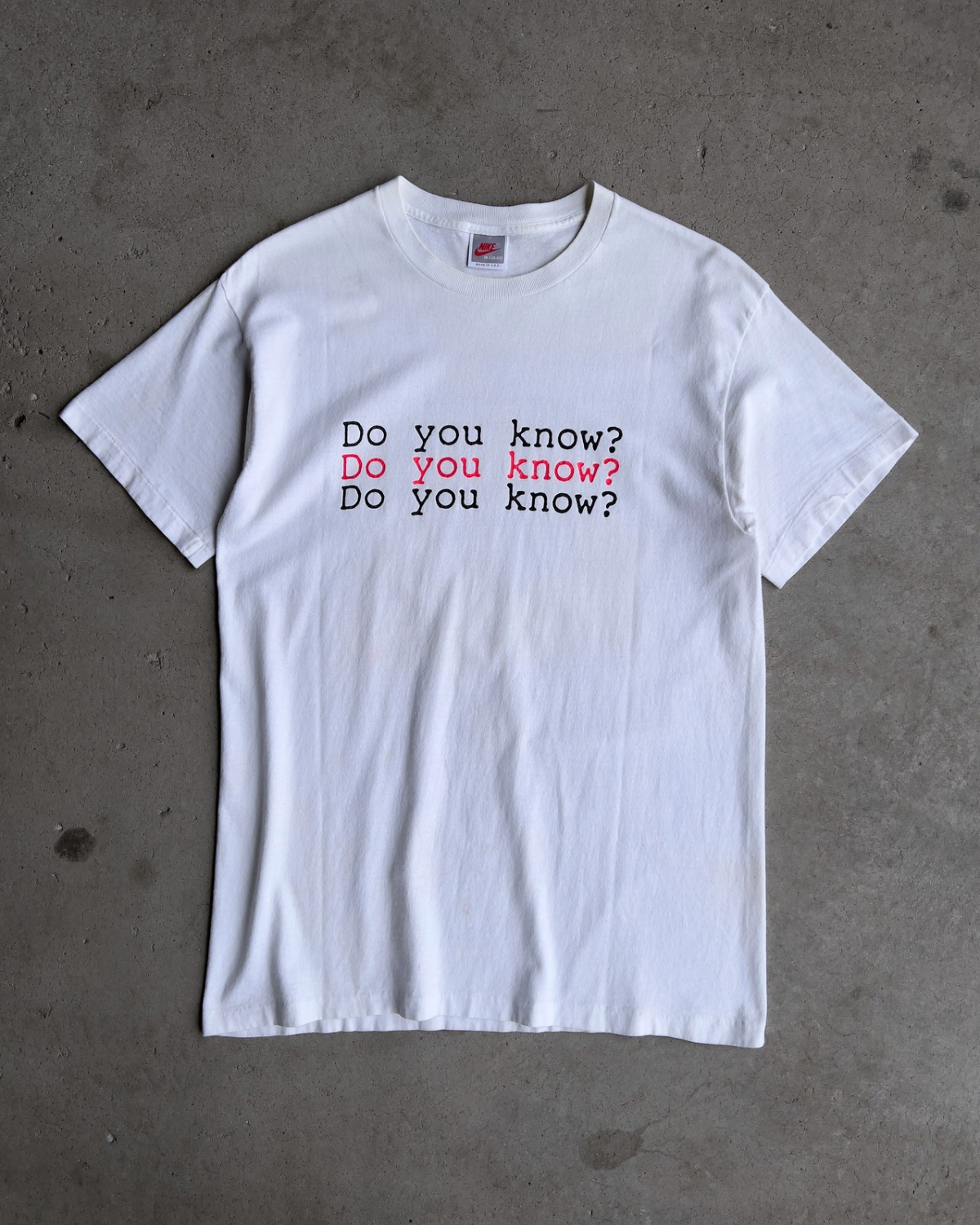 1990s Do You Know Michael Jordan Aeronautics Tee  - Shop THREADCOUNT Vintage Co.