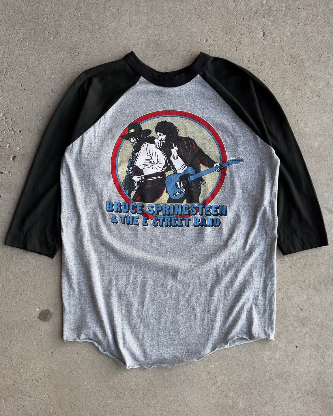 1980 Bruce Springsteen & The E Street Band World Tour Raglan Tee - Shop ThreadCount Vintage Co.