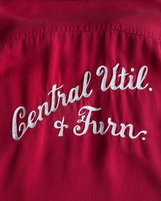 1960s Central Utility Chainstitch Bowling Shirt  - Shop ThreadCount Vintage Co.