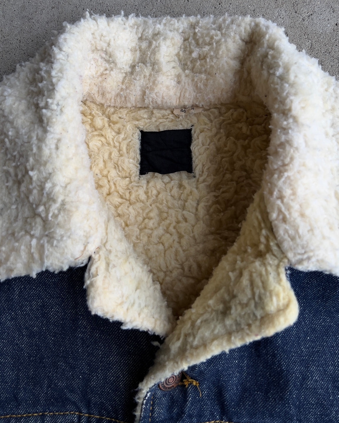 Vintage 1960s Denim Sherpa Lined Western Coat - Shop ThreadCount Vintage Co.