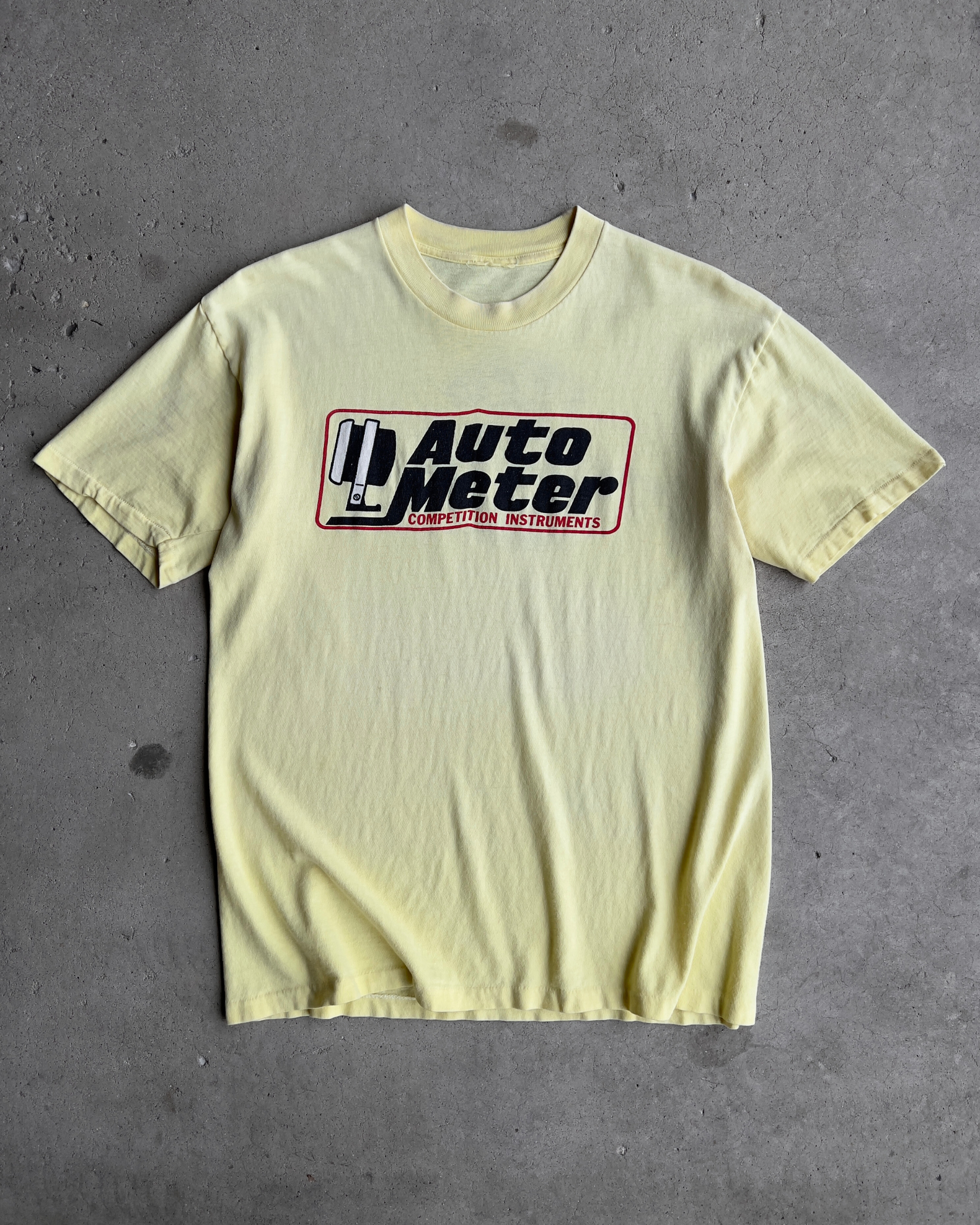 1980s Auto Meter Competition Instruments Monster Tachometer Faded Tee  - Shop ThreadCount Vintage Co.