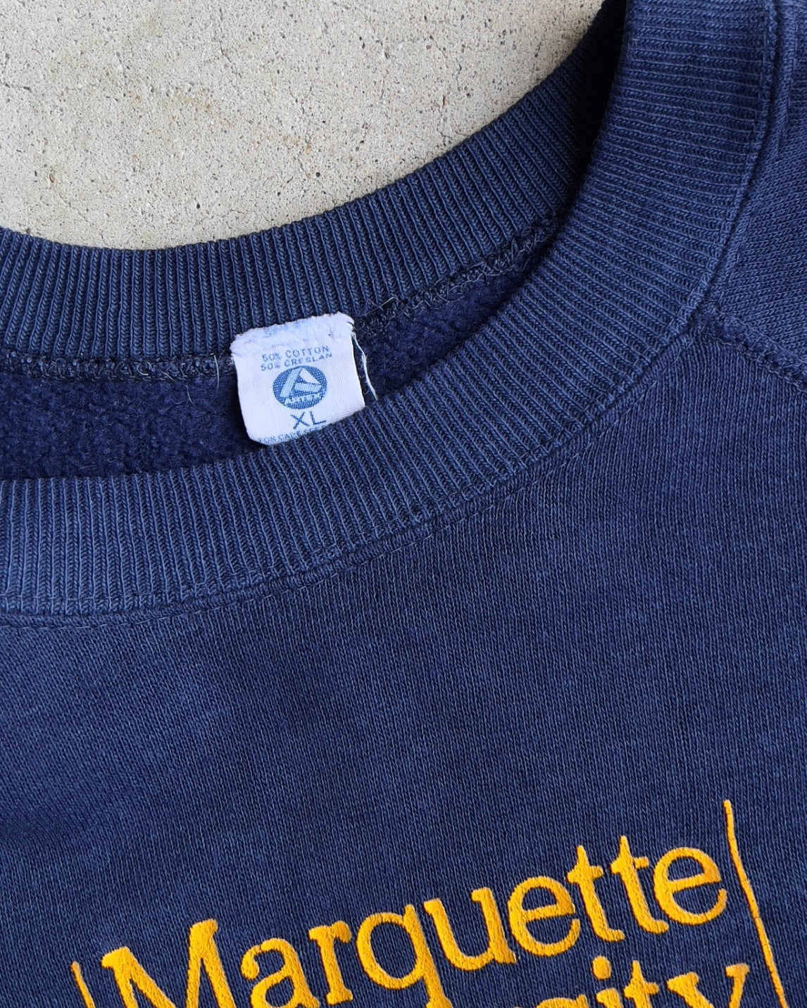 1977 Marquette University Basketball NCAA Champions Navy Sweatshirt  - Shop ThreadCount Vintage Co.