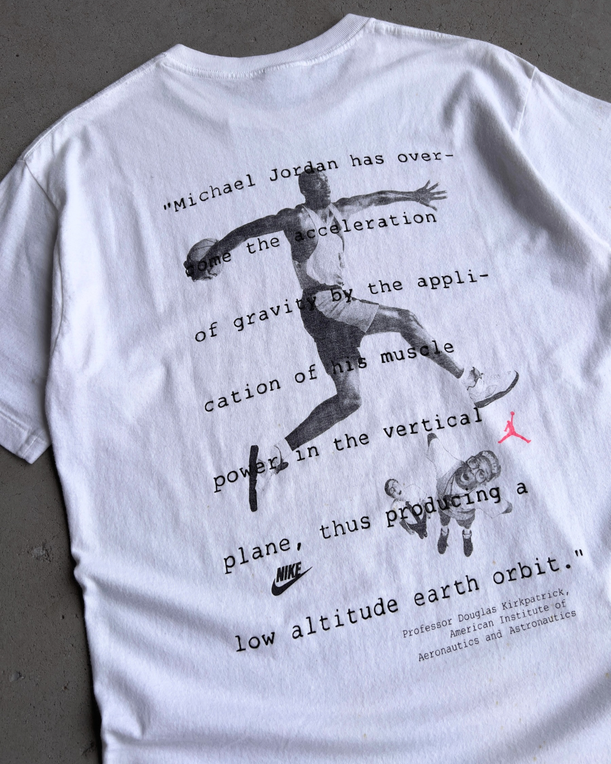 1990s Do You Know Michael Jordan Aeronautics Tee  - Shop THREADCOUNT Vintage Co.