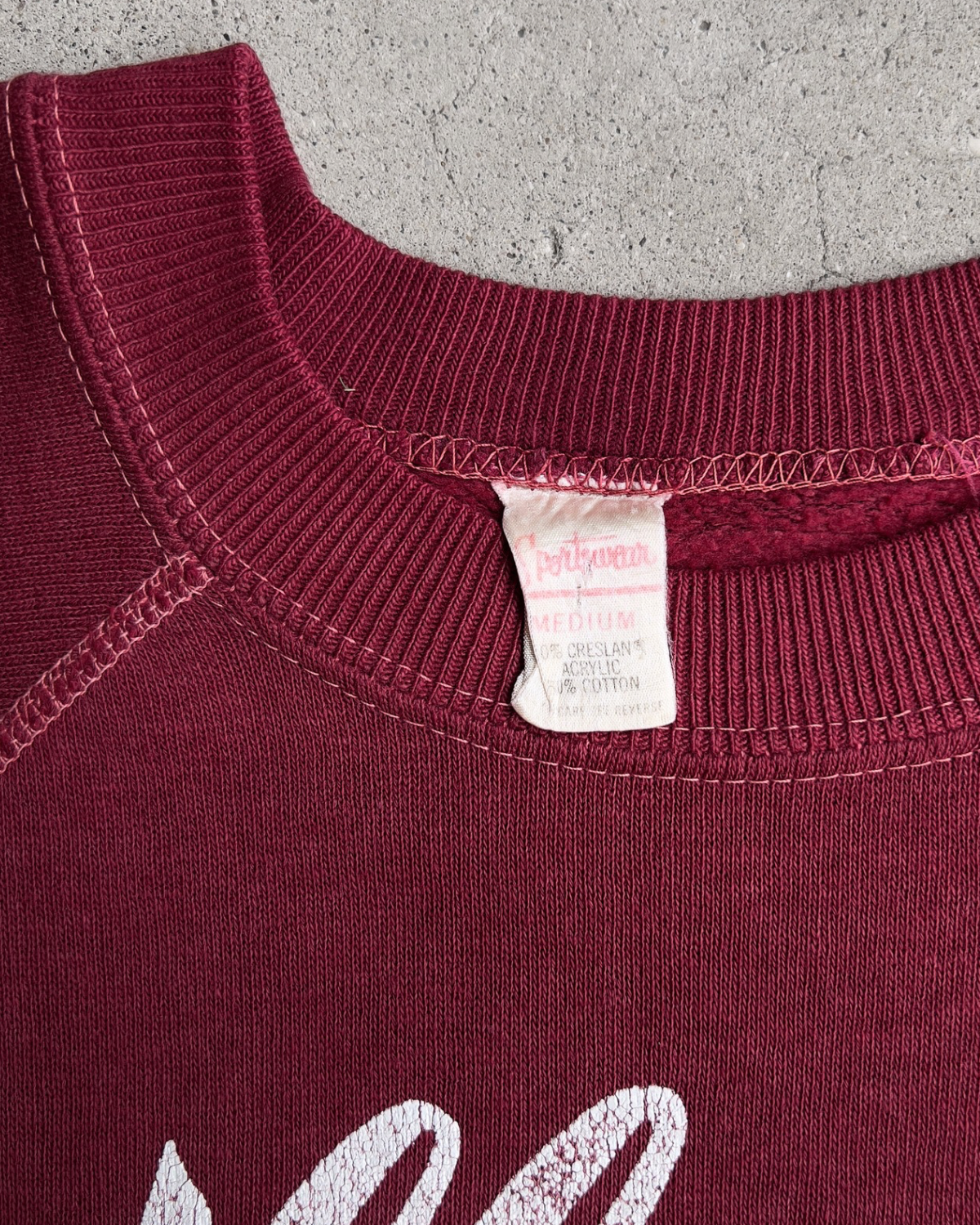1980s Gilley’s Bar Pasadena Texas Maroon Sweatshirt  - Shop ThreadCount Vintage Co.