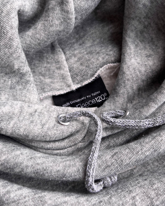 1980s Natural Grey Blank Fleece Raglan Hoodie  - Shop ThreadCount Vintage Co.