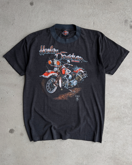 1989 Harley Davidson Ride The Strip 3D Emblem Tee  - Shop ThreadCount Vintage Co.