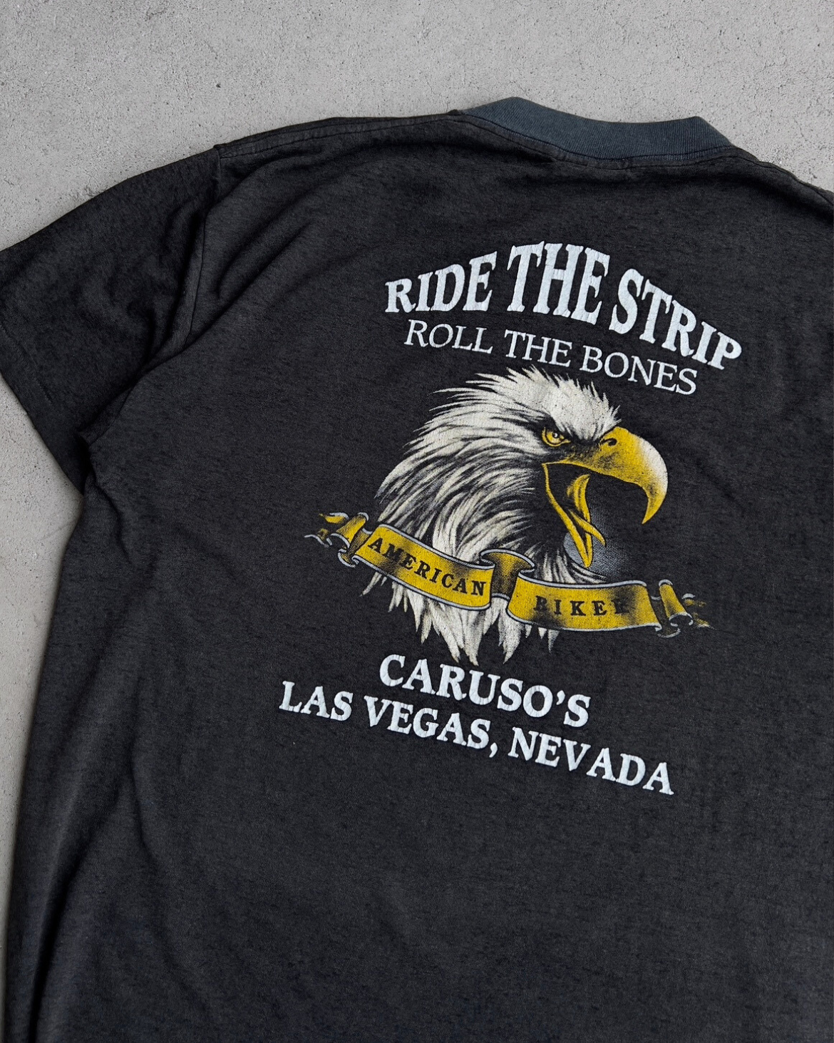 1989 Harley Davidson Ride The Strip 3D Emblem Tee  - Shop ThreadCount Vintage Co.