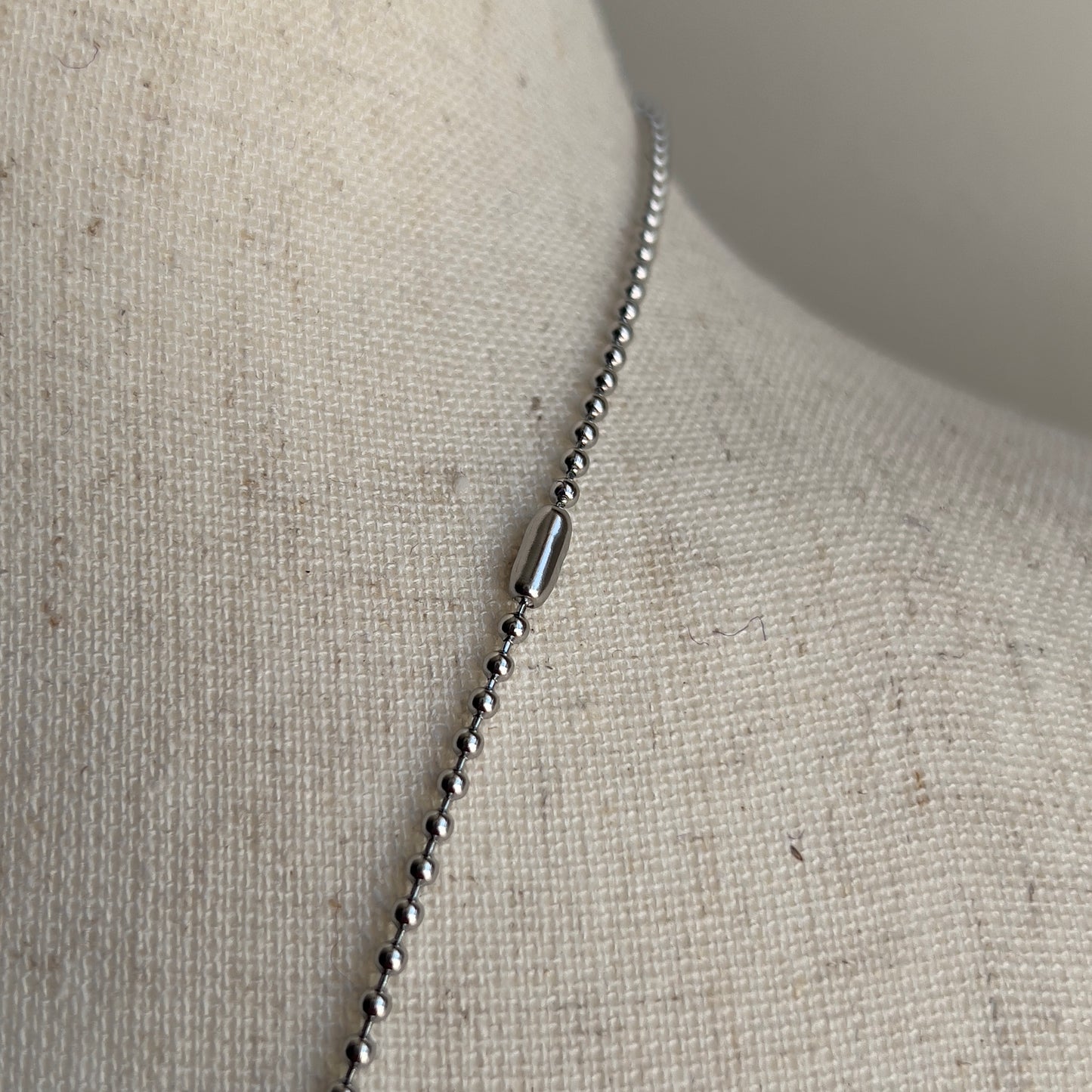 Vintage Zipper Chain Bead Link Necklace - Shop ThreadCount Vintage Co.