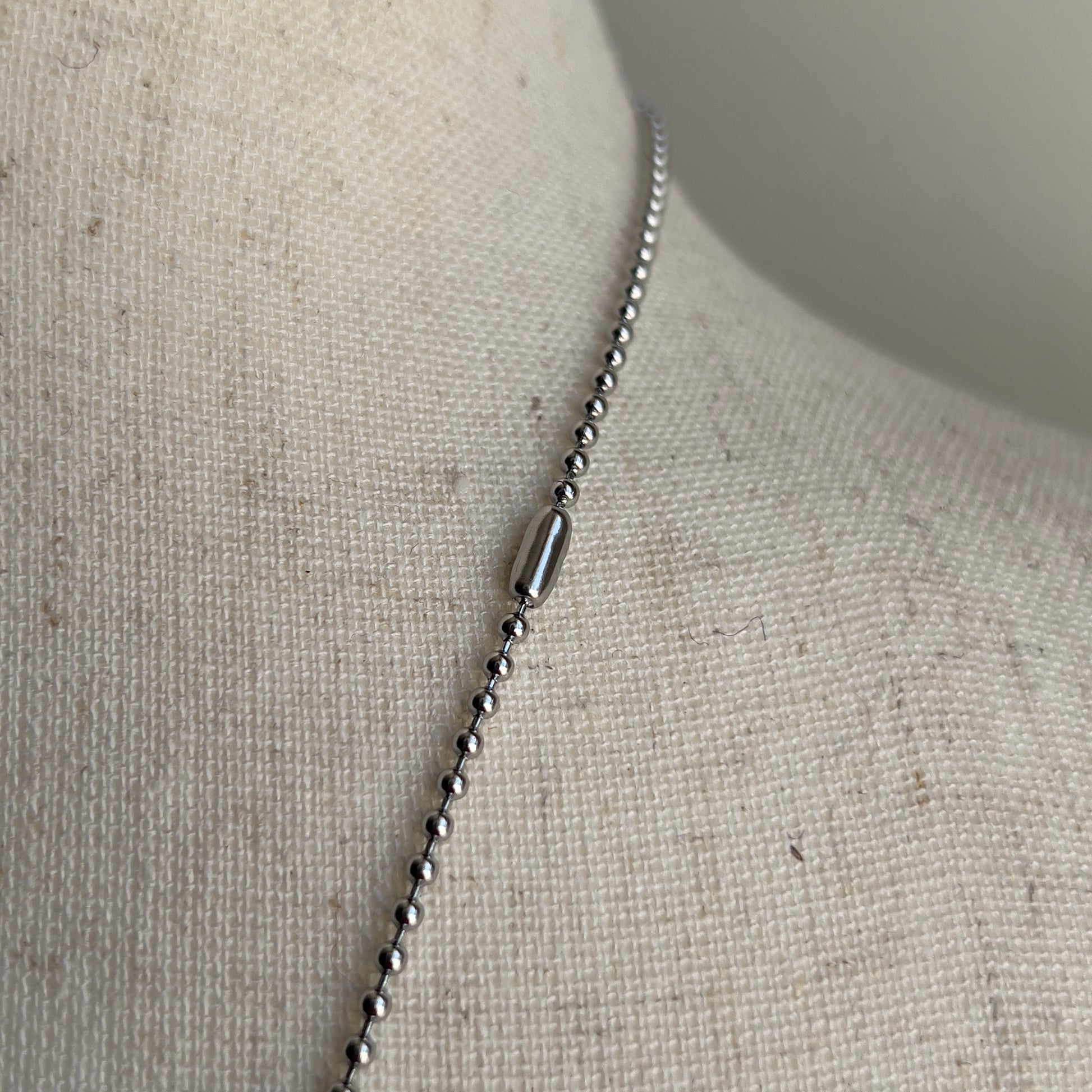 Vintage Zipper Chain Bead Link Necklace  - Shop THREADCOUNT Vintage Co.
