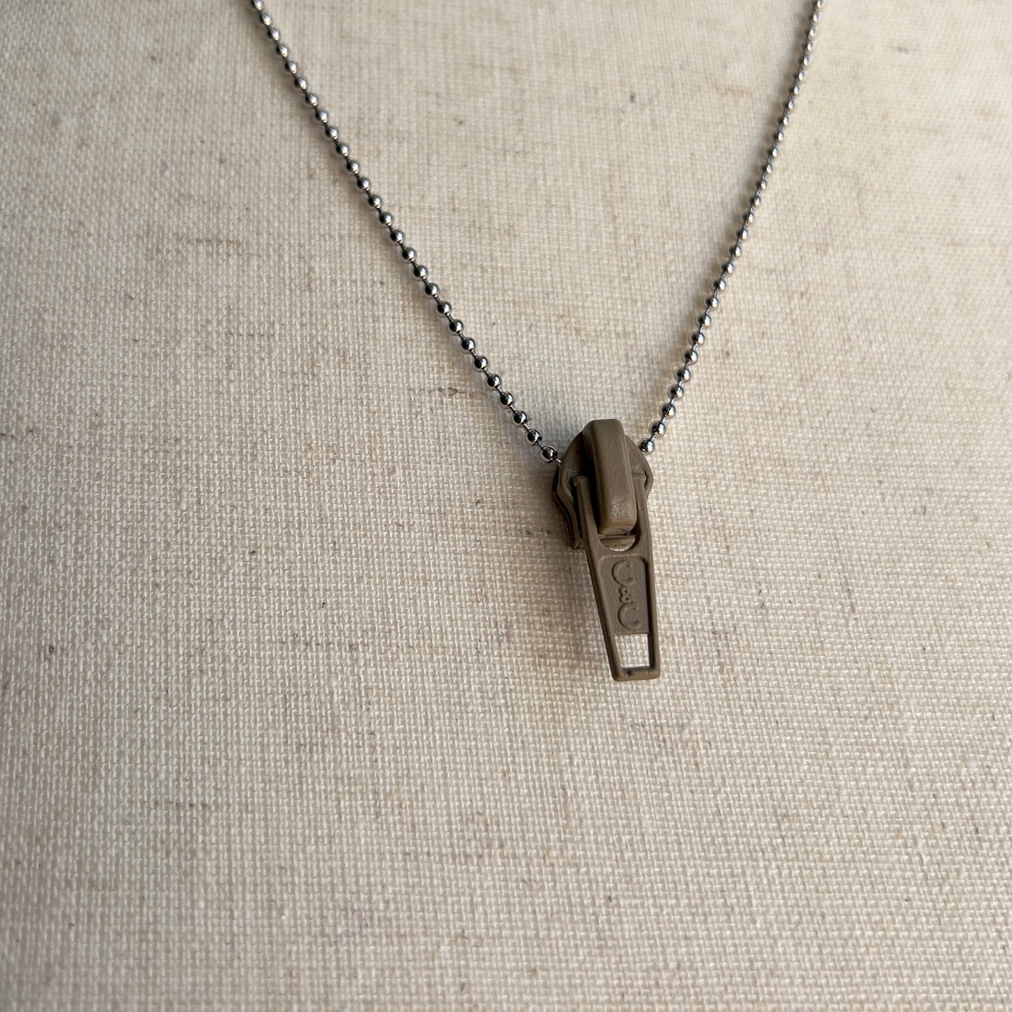 Vintage Zipper Chain Bead Link Necklace - Shop THREADCOUNT Vintage Co.