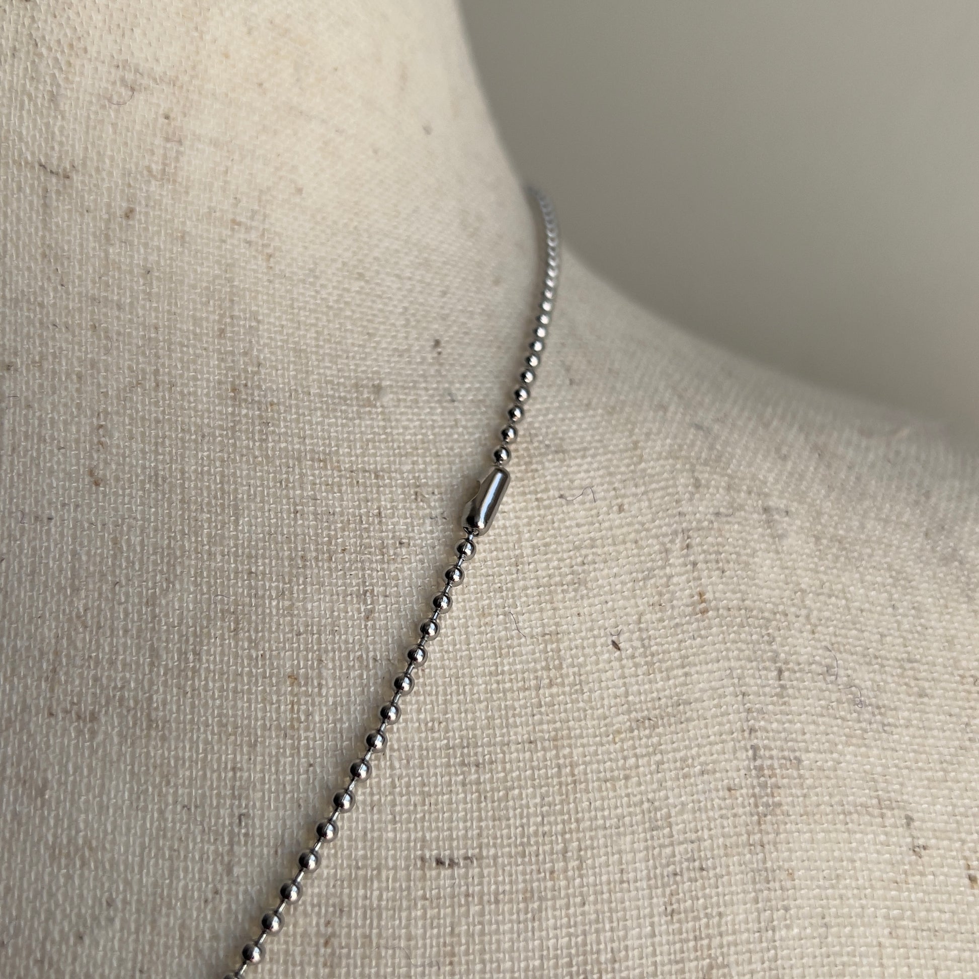 Vintage Zipper Chain Bead Link Necklace  - Shop THREADCOUNT Vintage Co.