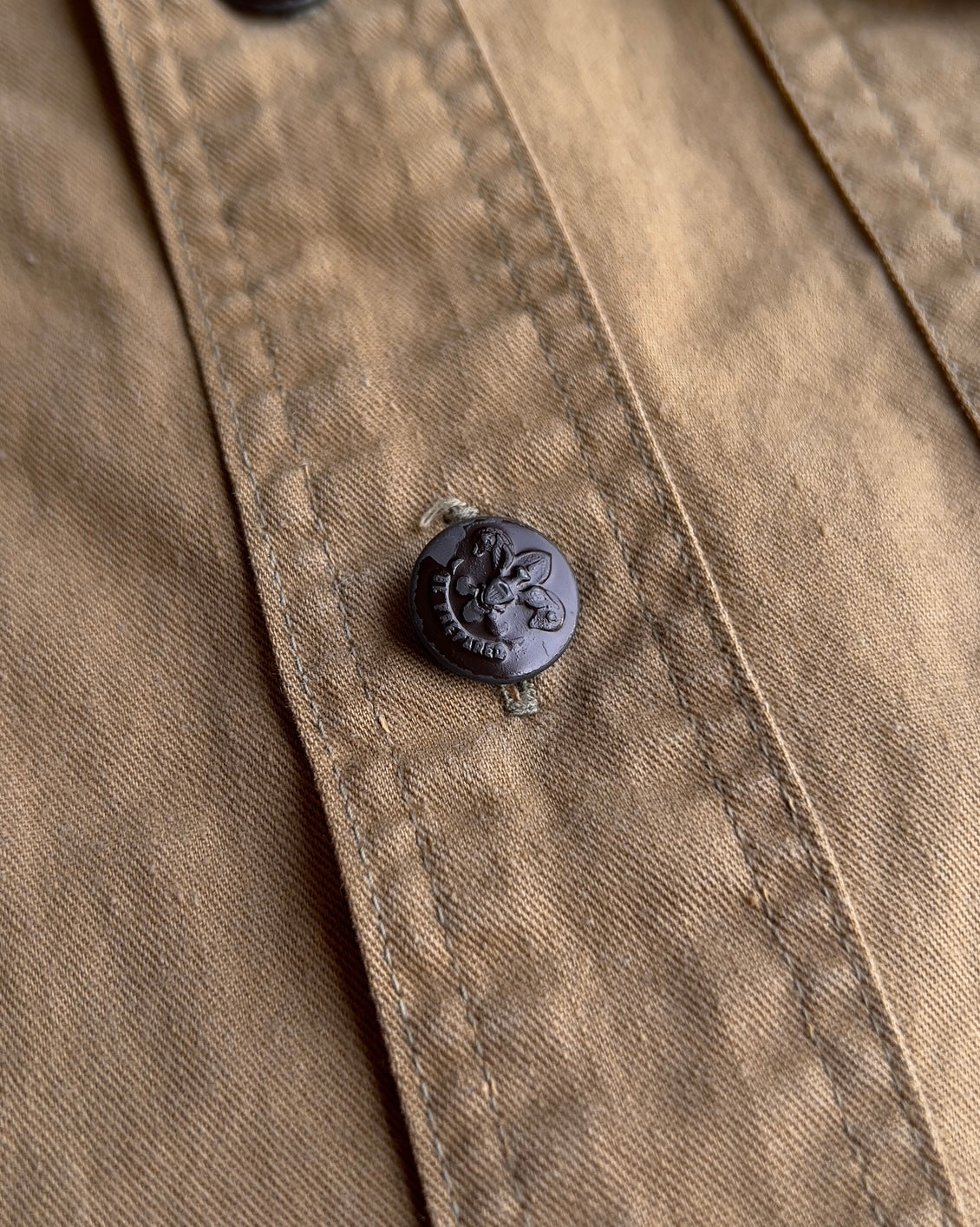 1950s Boy Scouts Khaki Uniform Shirt  - Shop ThreadCount Vintage Co.