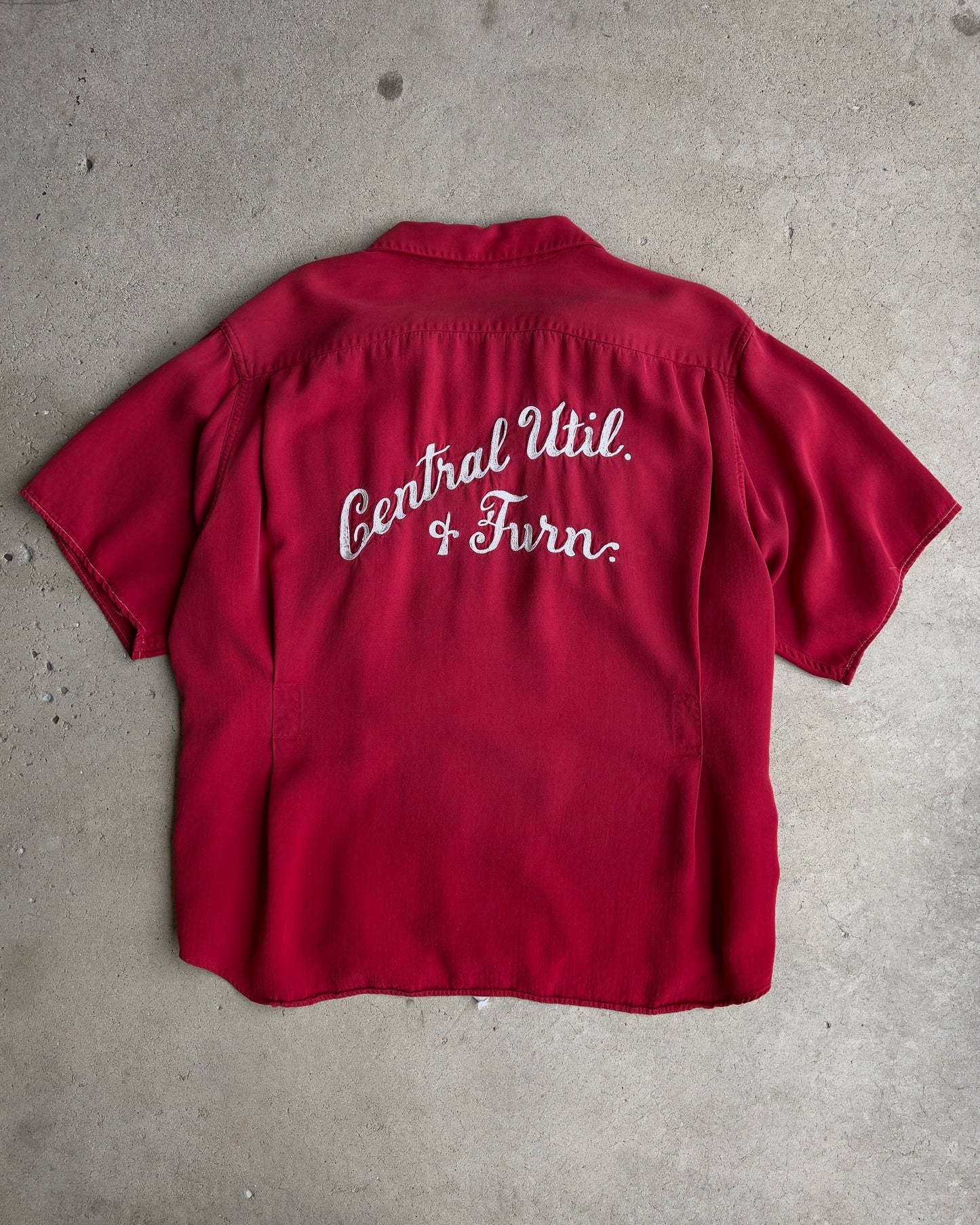 1960s Central Utility Chainstitch Bowling Shirt  - Shop ThreadCount Vintage Co.