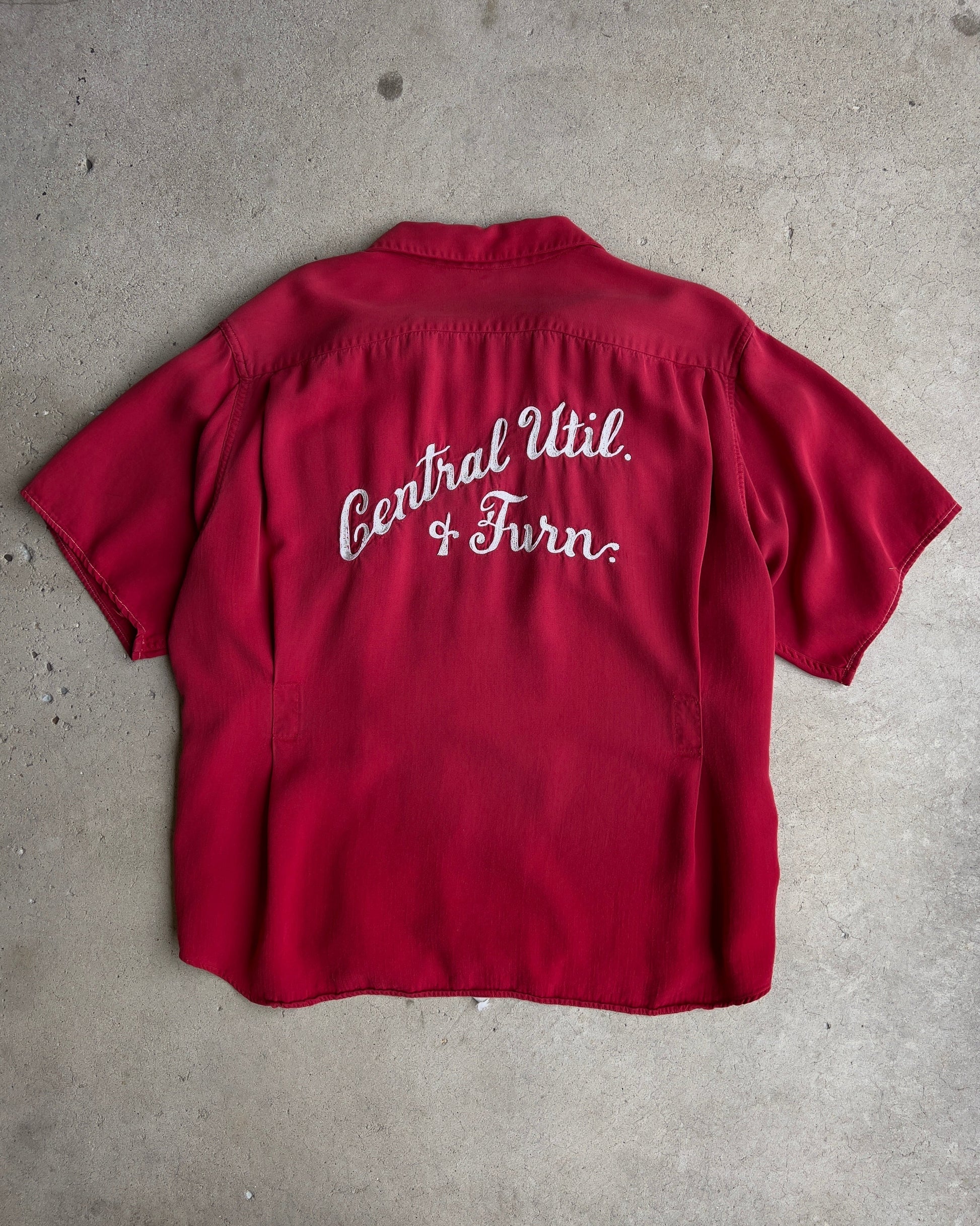 1960s Central Utility Chainstitch Bowling Shirt  - Shop ThreadCount Vintage Co.