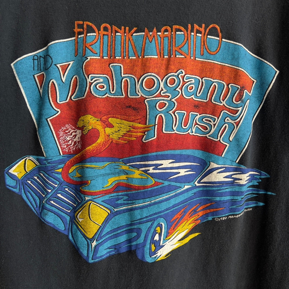 1980 Frank Marino and Mahogany Rush What's Next Tour Tee  - Shop ThreadCount Vintage Co.