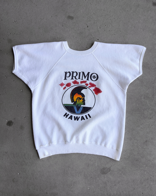 1970s Primo Beer Hawaii Short Sleeve Sweatshirt  - Shop ThreadCount Vintage Co.