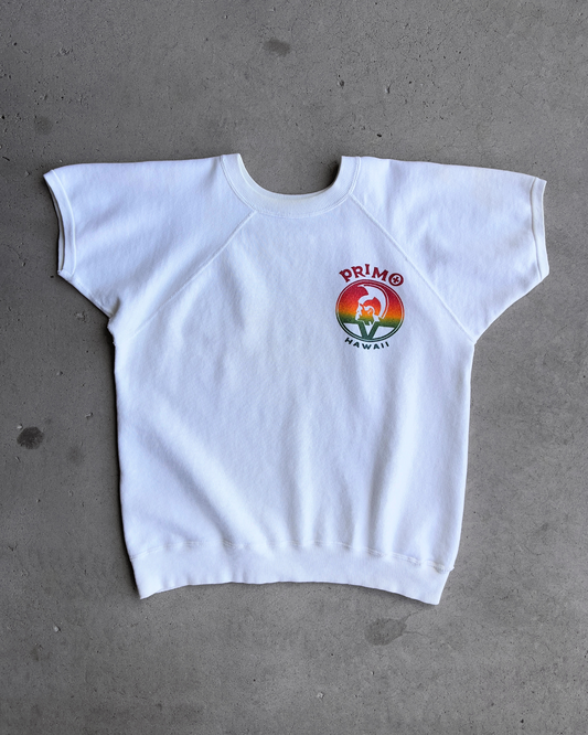 1970s Primo Beer Hawaii Short Sleeve Sweatshirt  - Shop ThreadCount Vintage Co.