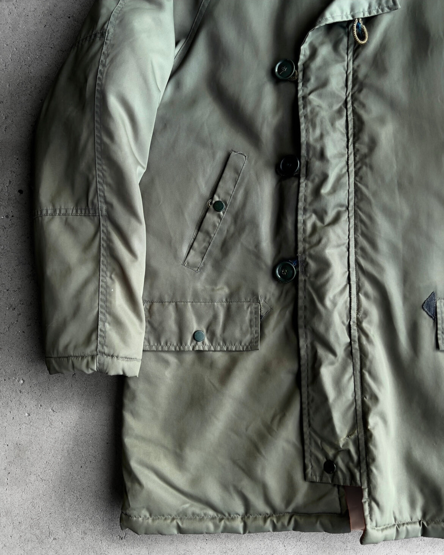 Vintage 1970s U.S. Army Green N-3B Civilian Parka Jacket - Shop ThreadCount Vintage Co.