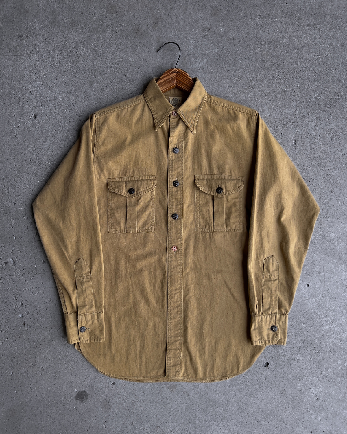 Vintage 1950s Boy Scouts Khaki Uniform Shirt - Shop ThreadCount Vintage Co.