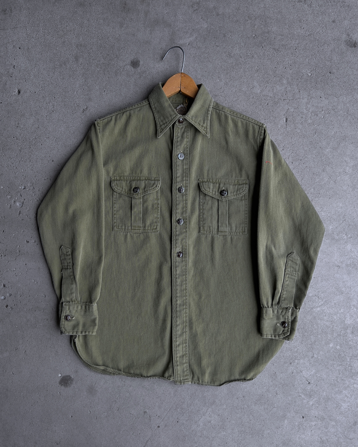 Vintage 1950s Boy Scouts Green Uniform Shirt - Shop ThreadCount Vintage Co.