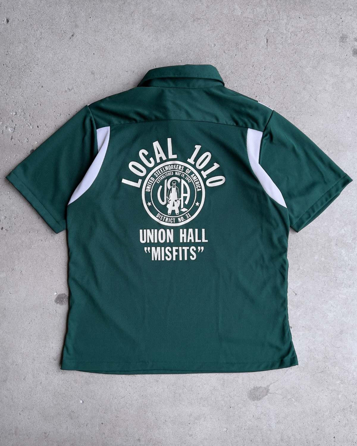 1970s United Steelworkers Misfits Polo Bowling Shirt  - Shop THREADCOUNT Vintage Co.