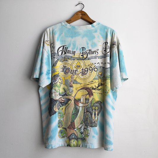 1995 Allman Brother Band All Over Print Tie Dye Tour Tee  - Shop ThreadCount Vintage Co.