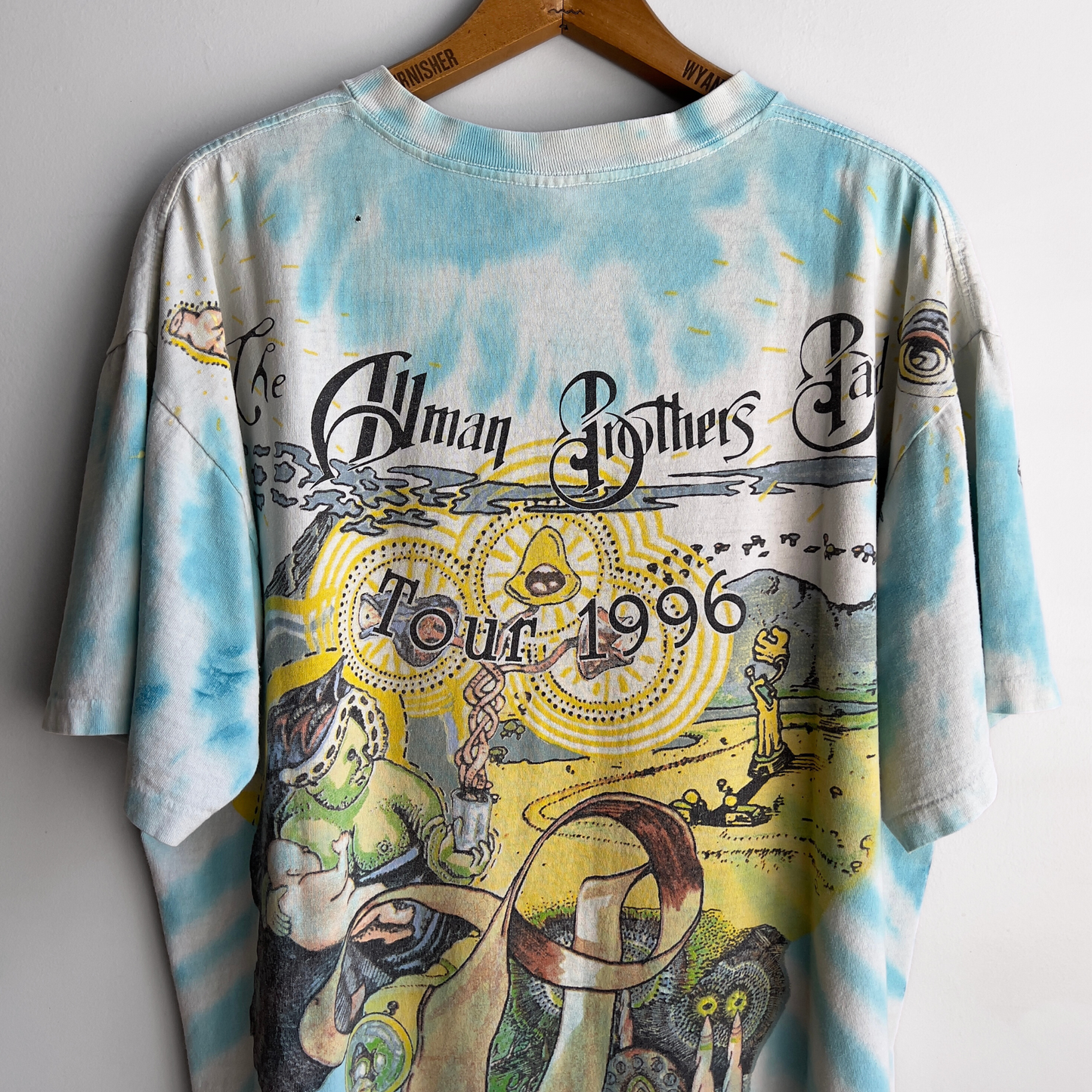 1995 Allman Brother Band All Over Print Tie Dye Tour Tee  - Shop ThreadCount Vintage Co.