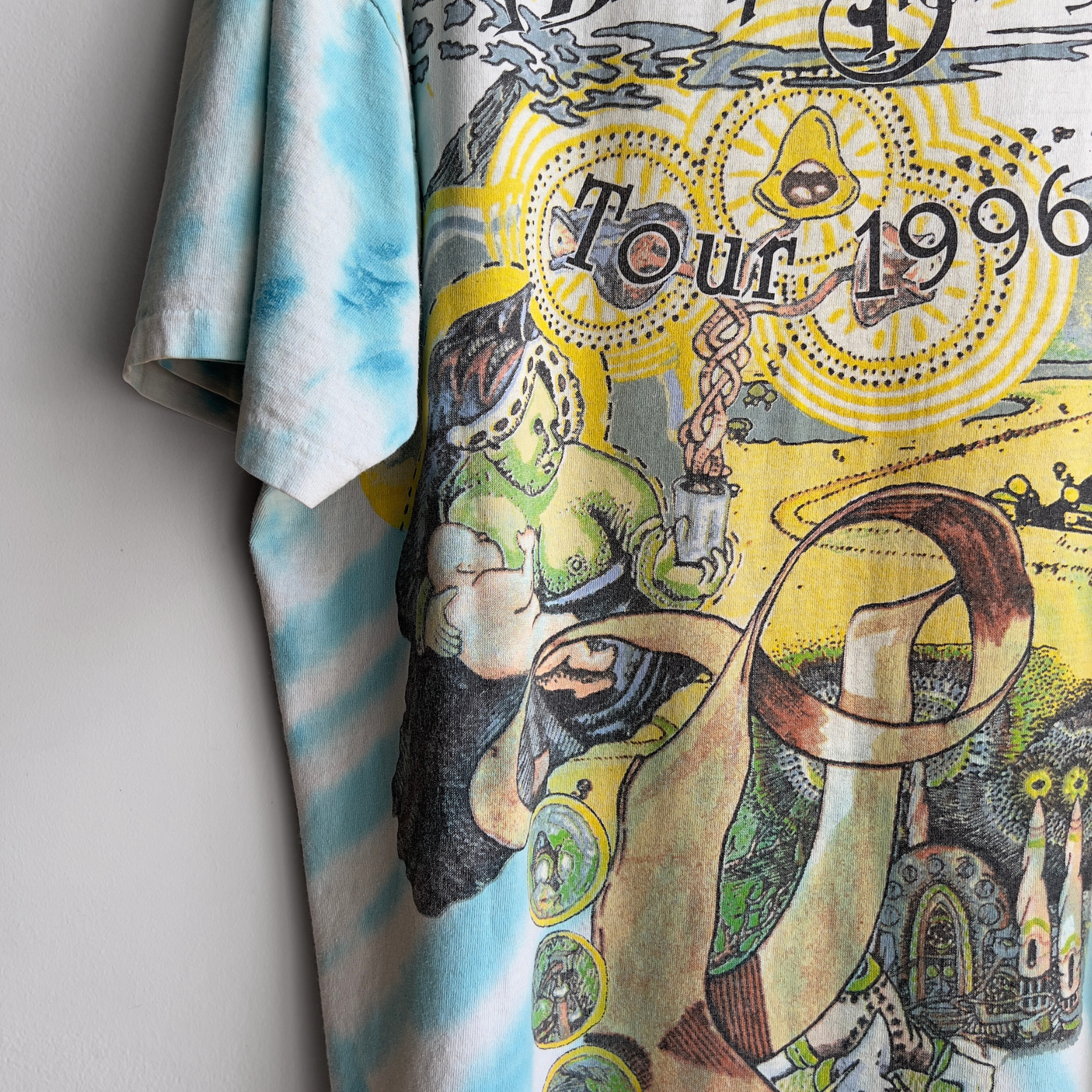 1995 Allman Brother Band All Over Print Tie Dye Tour Tee  - Shop ThreadCount Vintage Co.