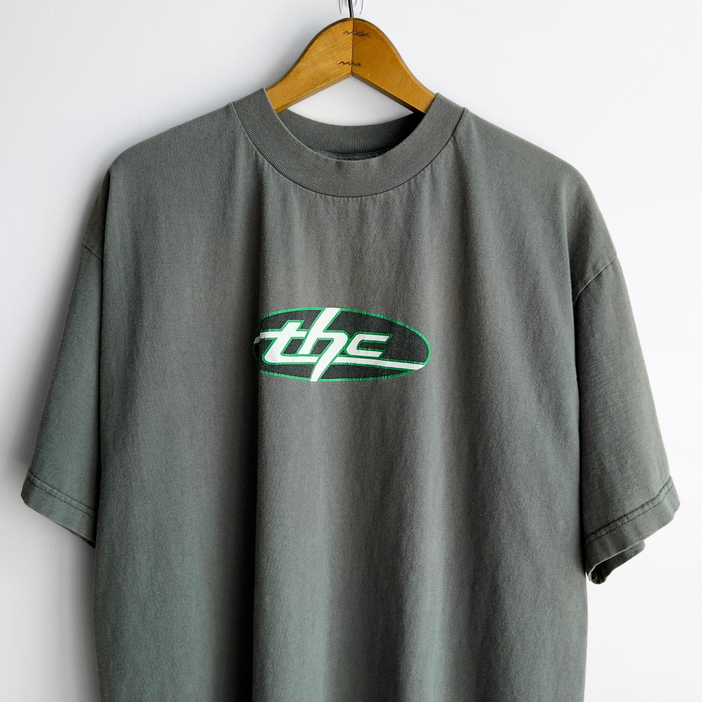 Vintage 1990s Faded Green THC Acronym Graphic Tee - Shop ThreadCount Vintage Co.