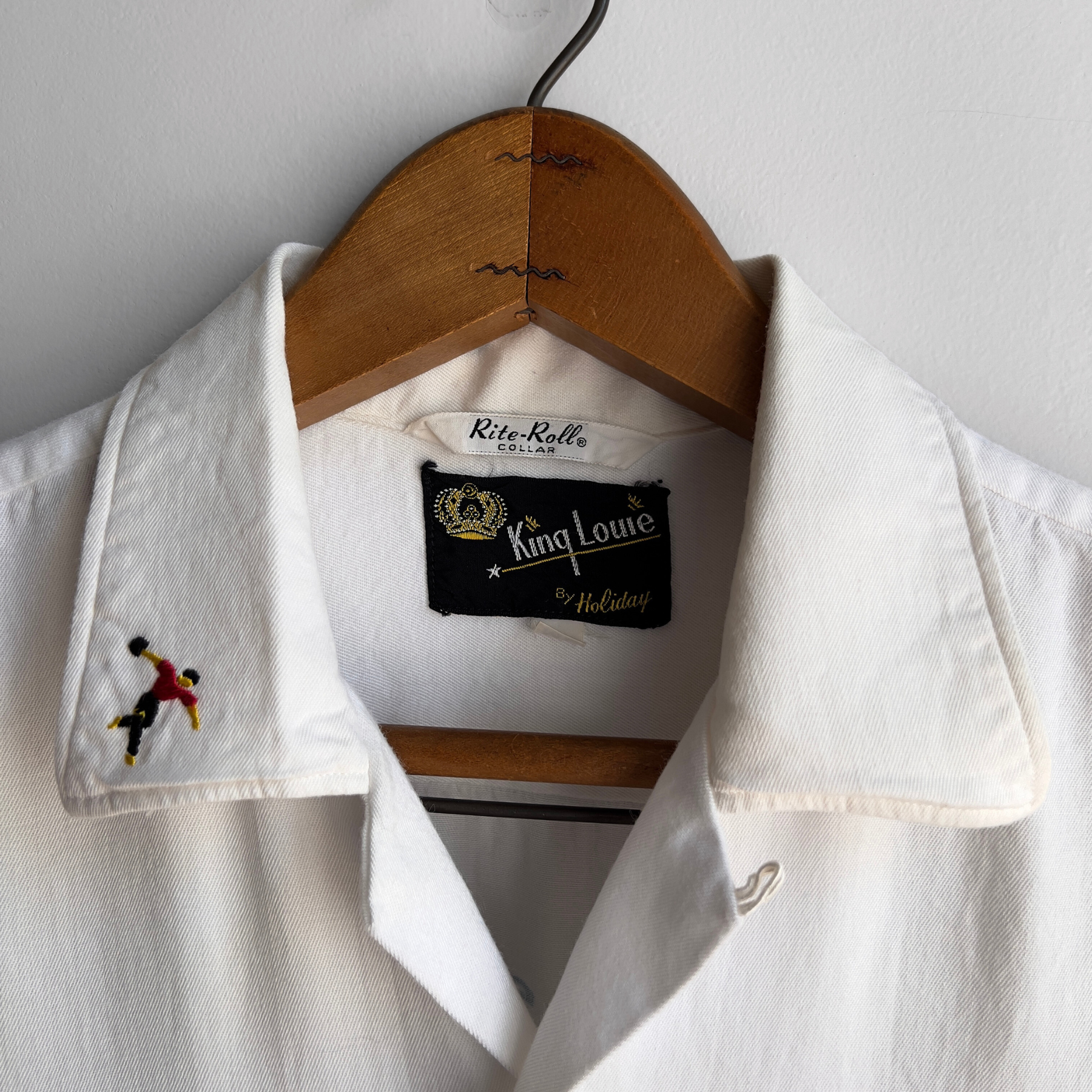 1960s Sacramento Elks Chain Stitch Rayon Bowling Shirt  - Shop ThreadCount Vintage Co.