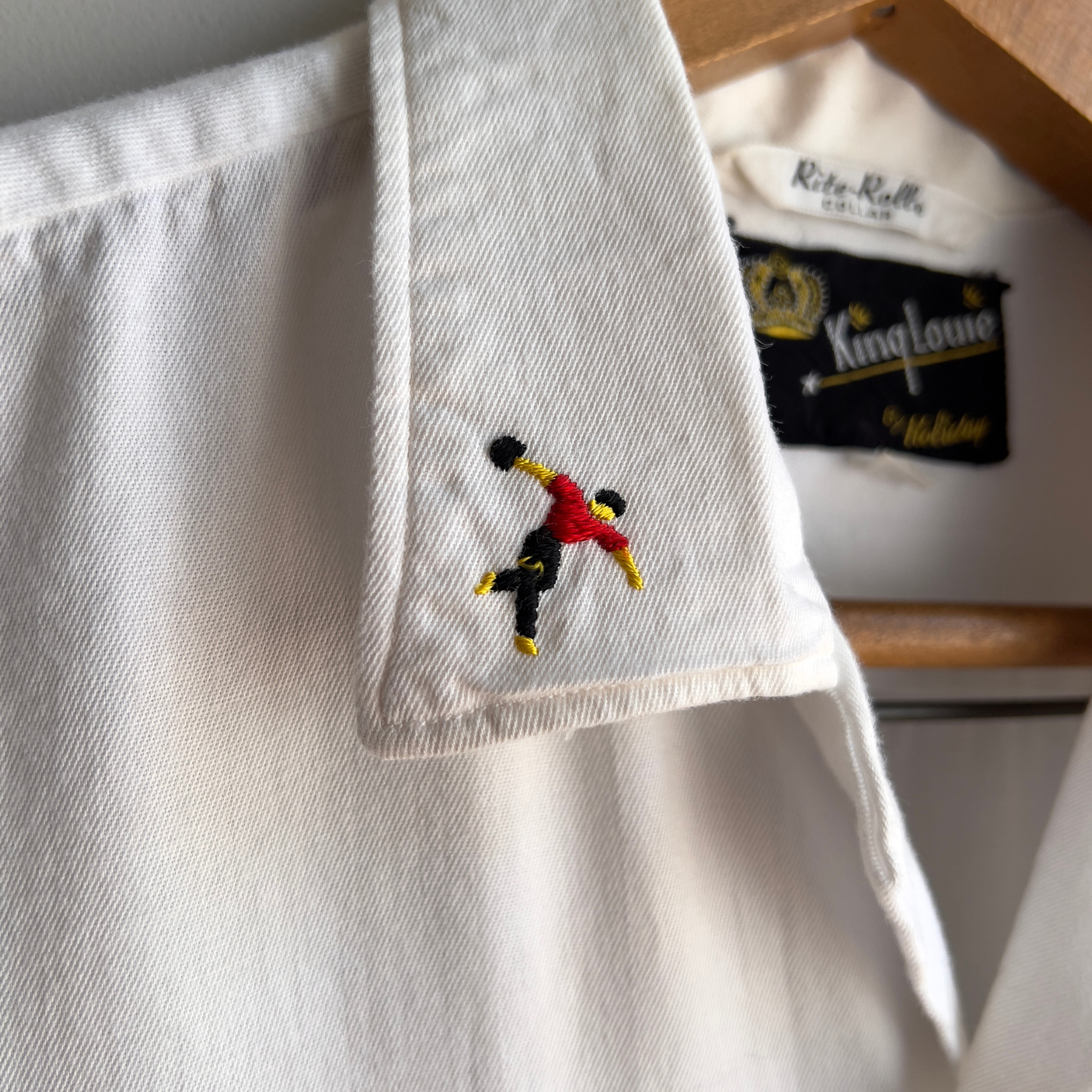 1960s Sacramento Elks Chain Stitch Rayon Bowling Shirt  - Shop ThreadCount Vintage Co.