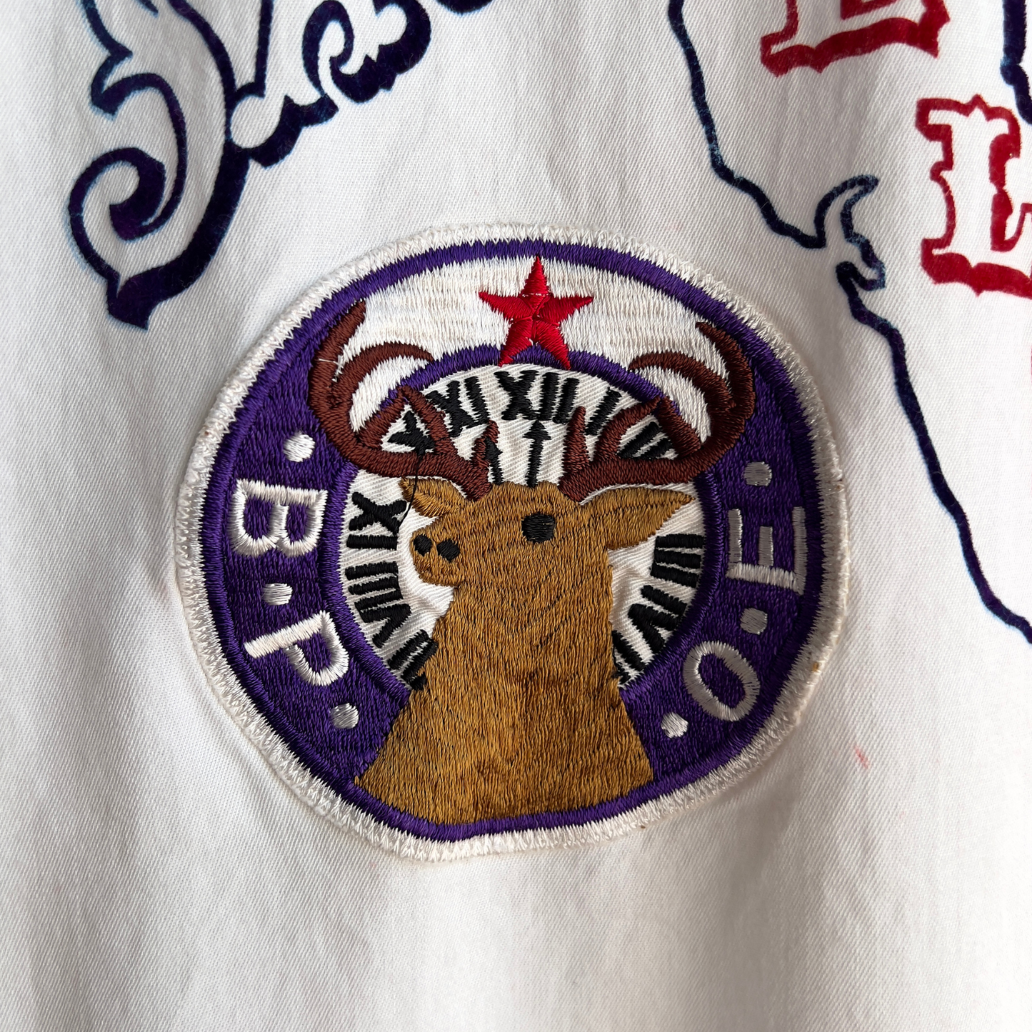 1960s Sacramento Elks Chain Stitch Rayon Bowling Shirt  - Shop ThreadCount Vintage Co.
