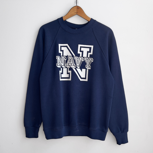1980s U.S. Navy Graphic Crewneck Sweatshirt  - Shop THREADCOUNT Vintage Co.