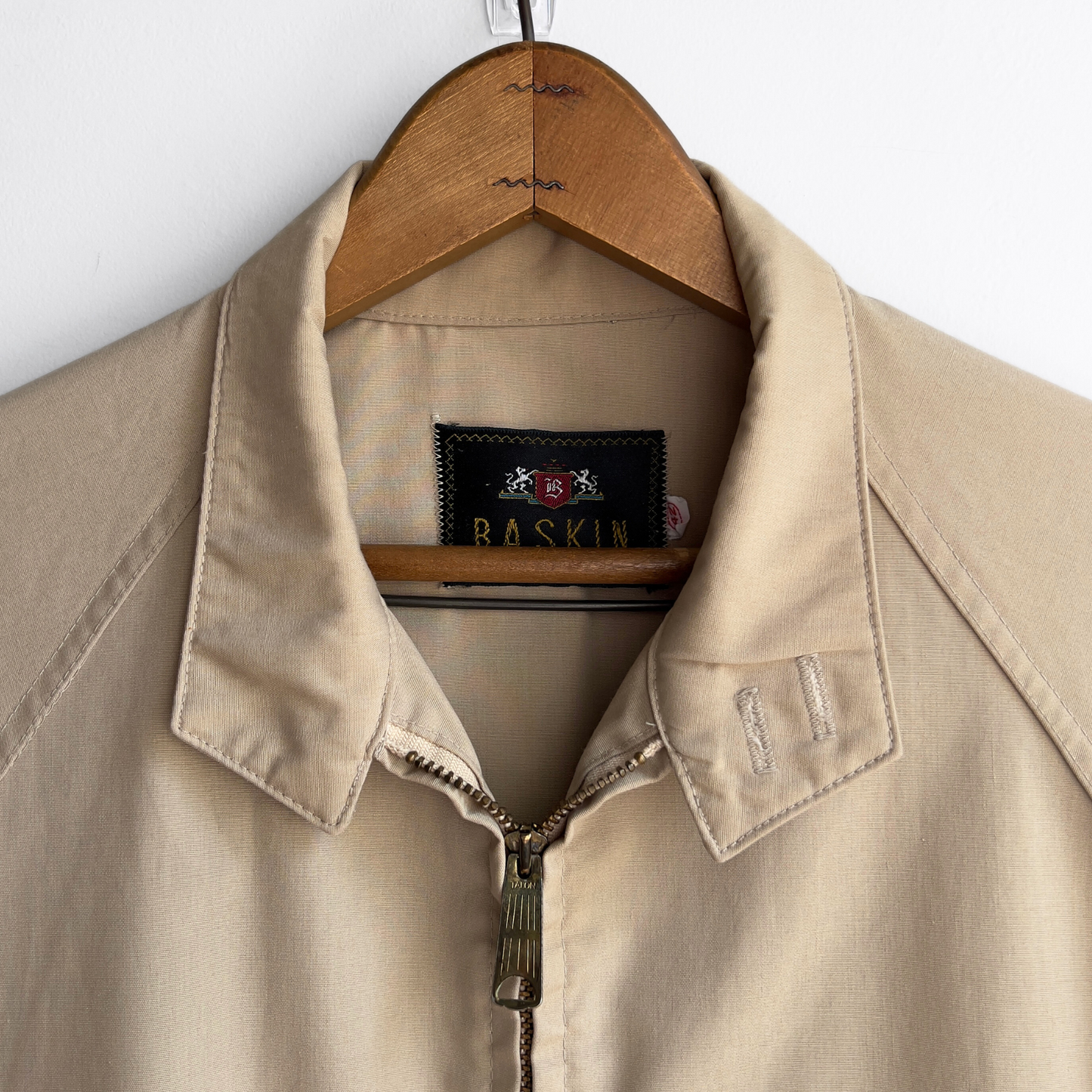 Vintage 1960s Light Tan Harrington Jacket - Shop ThreadCount Vintage Co.