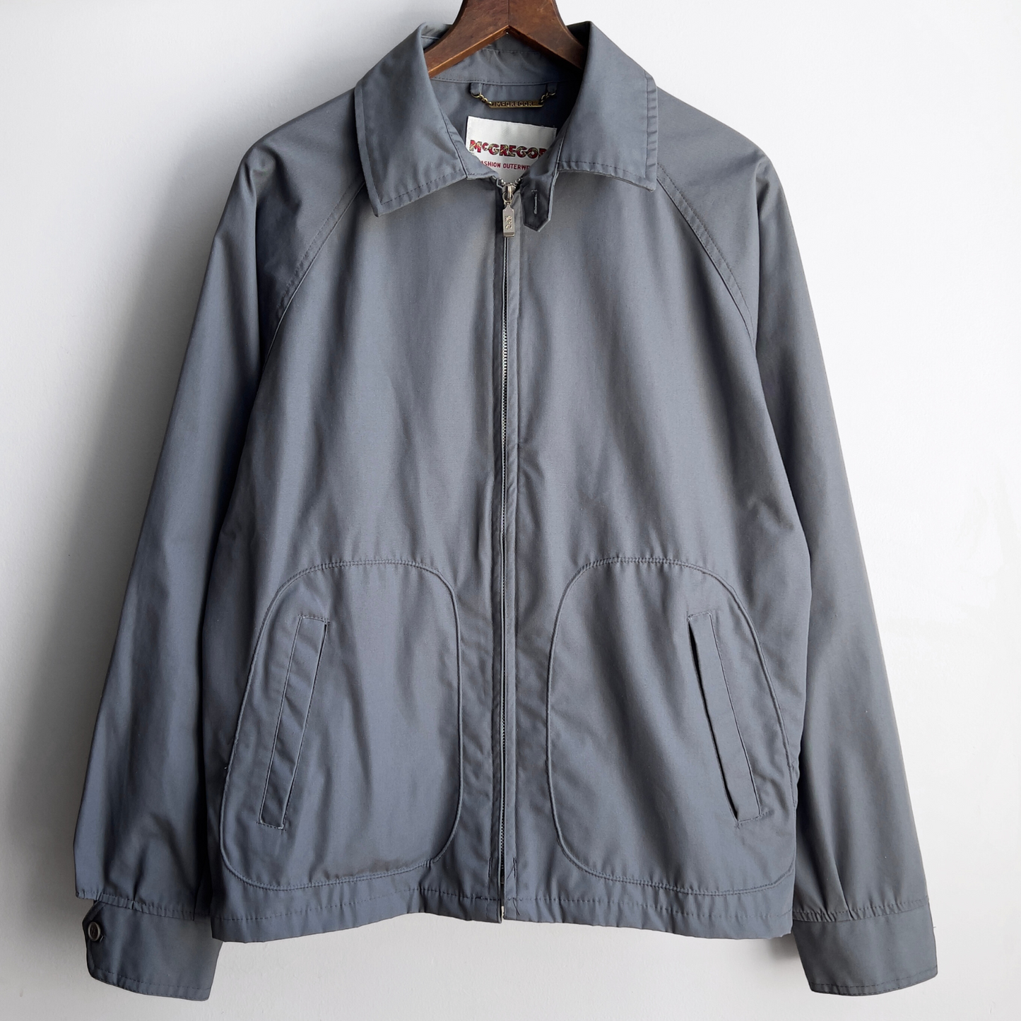 Vintage 1960s Casual Gray Light Bomber Jacket - Shop ThreadCount Vintage Co.