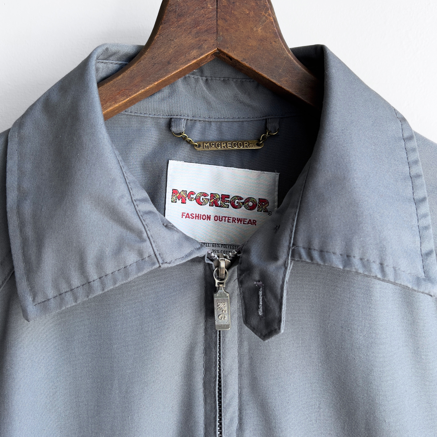 1960s Casual Gray Light Bomber Jacket  - Shop ThreadCount Vintage Co.