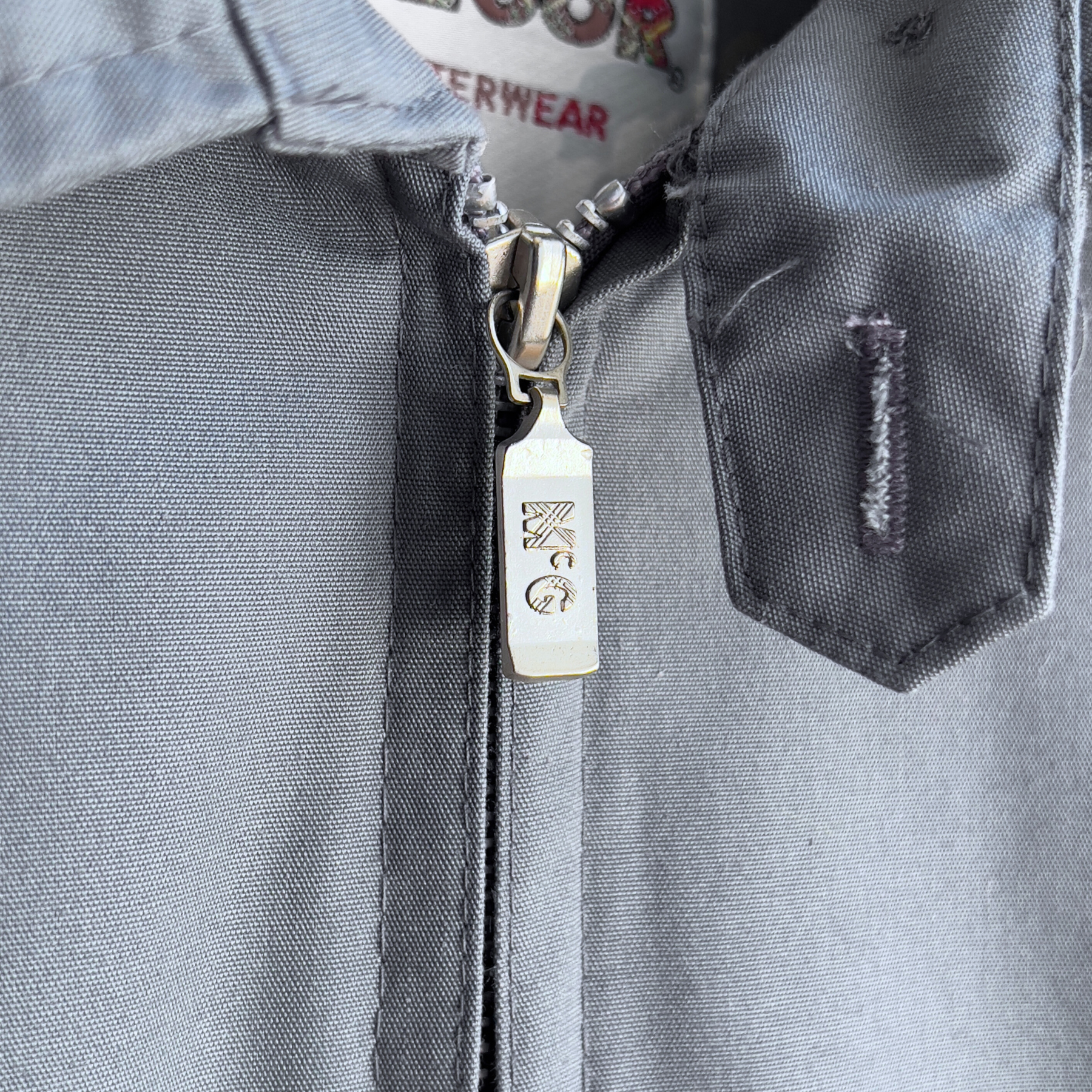 1960s Casual Gray Light Bomber Jacket  - Shop ThreadCount Vintage Co.
