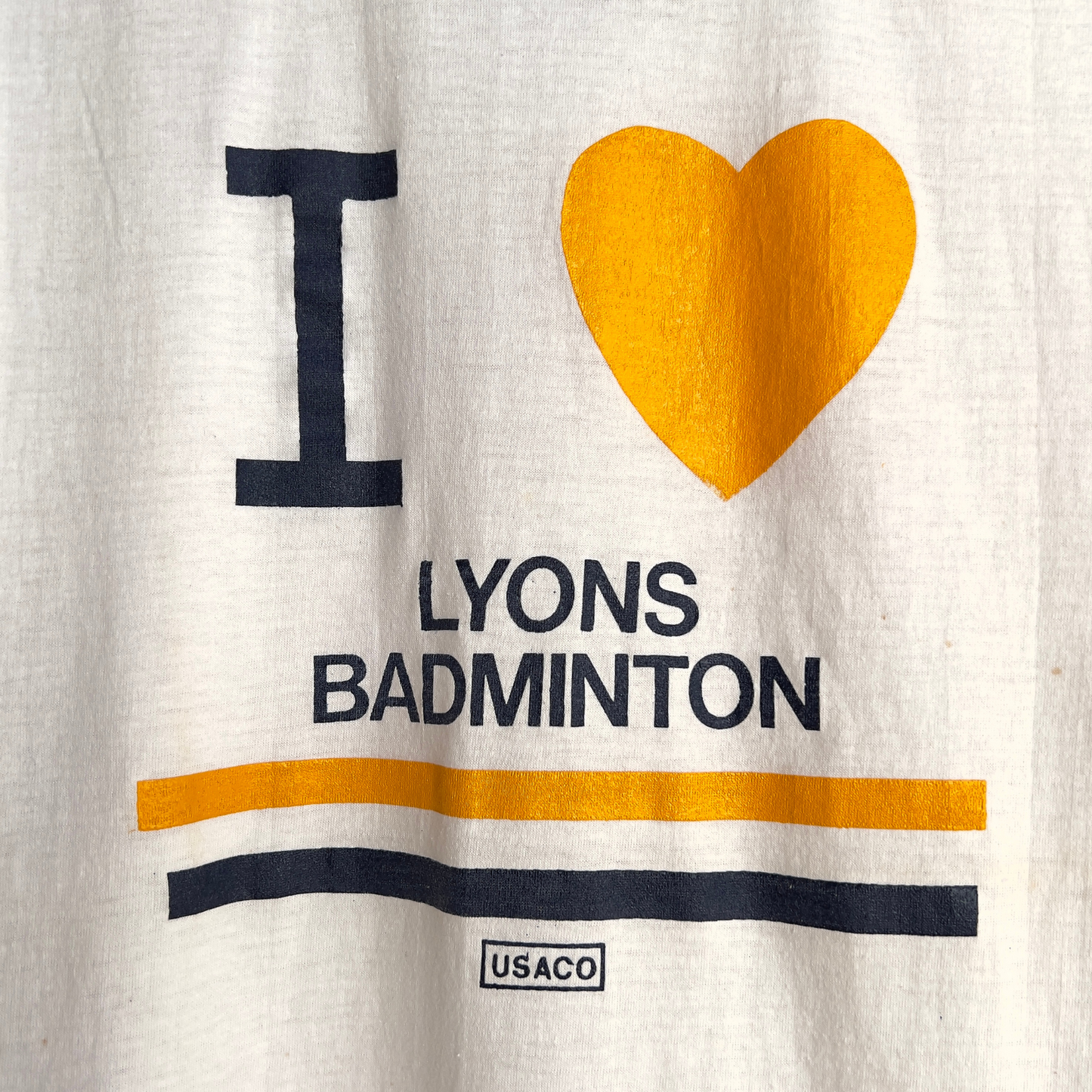 Vintage 1980s I Love Lyons Badminton USACO Ringer Tee - Shop ThreadCount Vintage Co.