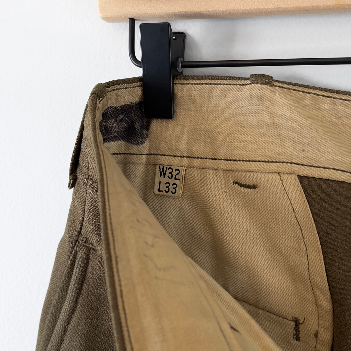 1940s WW2 U.S. Army Serge Wool Field Pants  - Shop ThreadCount Vintage Co.