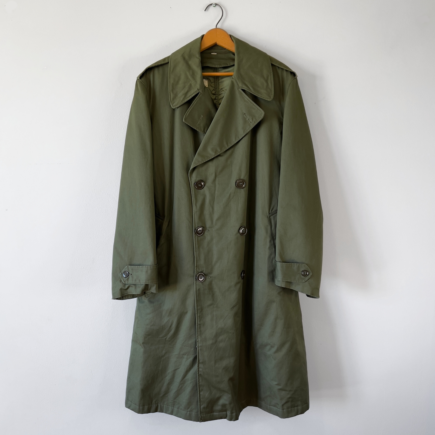 1950s U.S. Army OG 107 Heavy Field Wool Overcoat  - Shop ThreadCount Vintage Co.