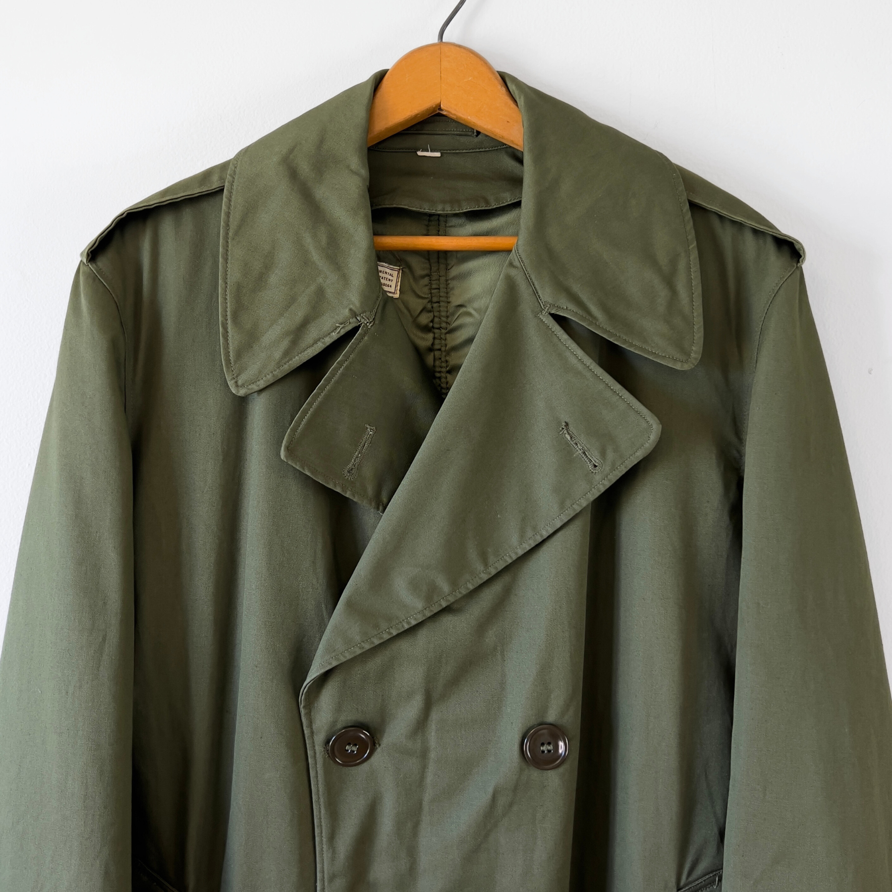 1950s U.S. Army OG 107 Heavy Field Wool Overcoat  - Shop ThreadCount Vintage Co.