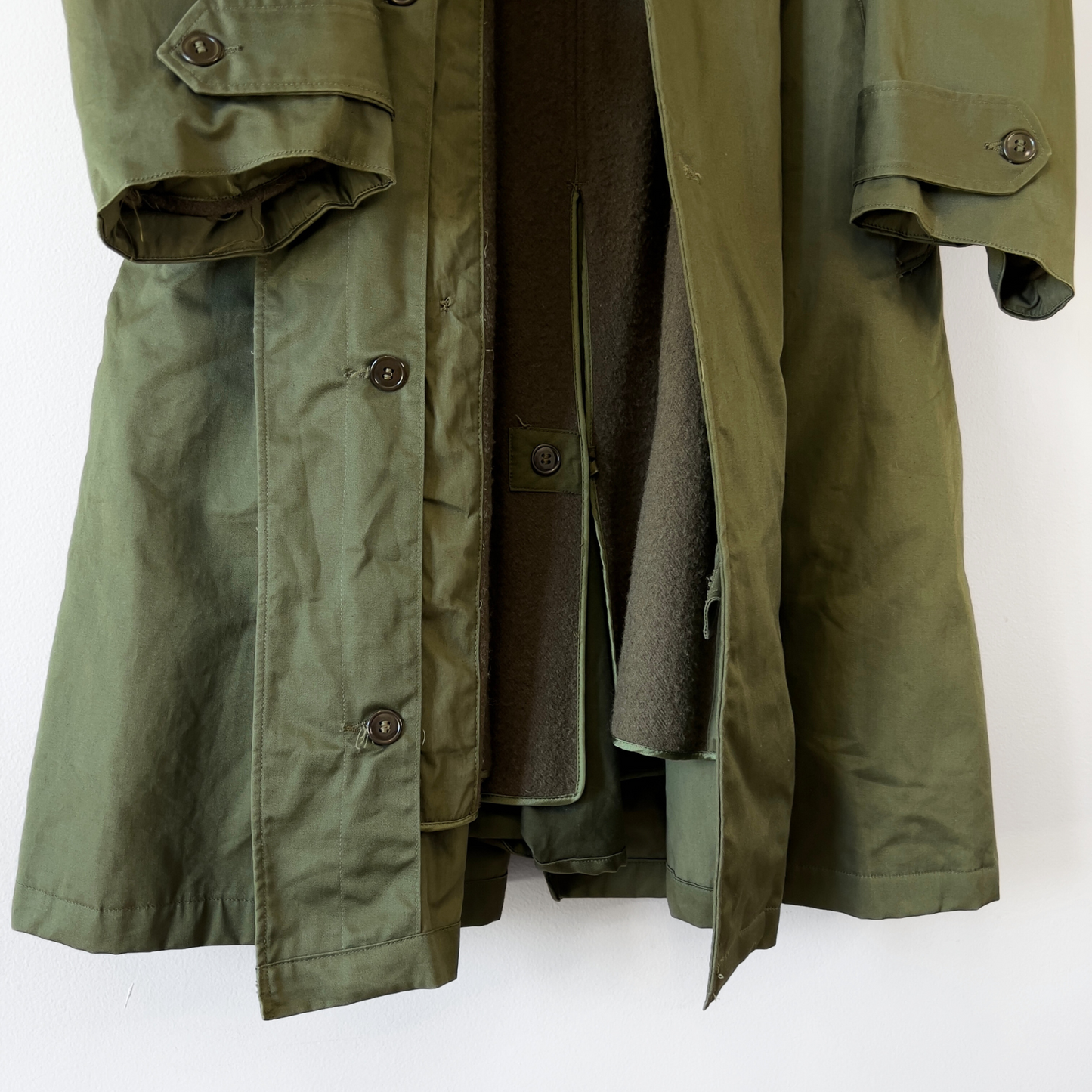 1950s U.S. Army OG 107 Heavy Field Wool Overcoat  - Shop ThreadCount Vintage Co.