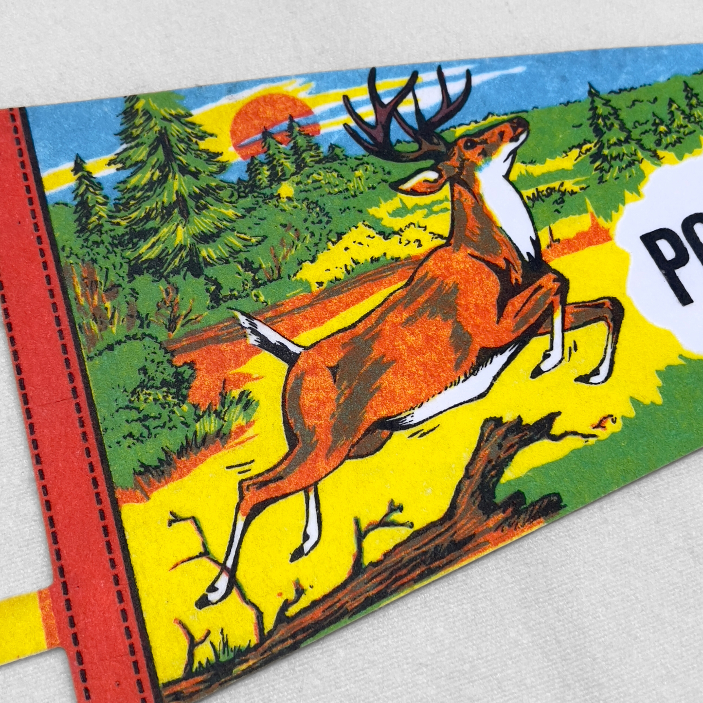 Vintage 1970s Pokagon State Park Indiana Pennant - Shop ThreadCount Vintage Co.