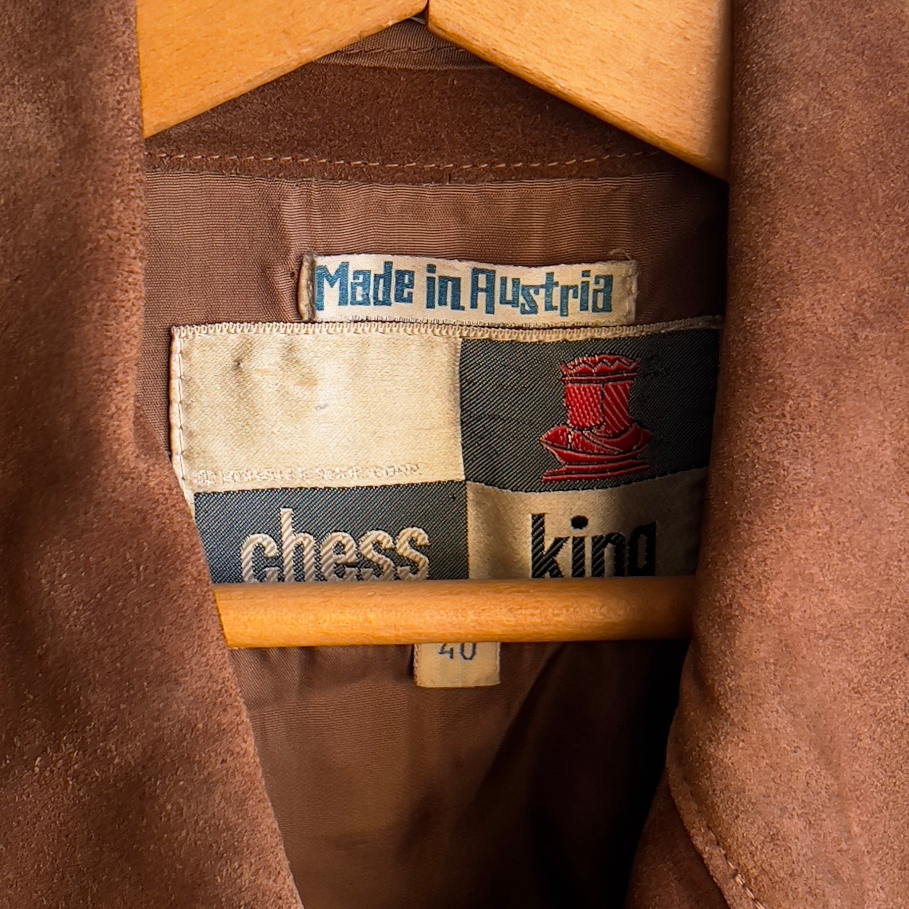 1960s Chess King Brown Visible Stitch Suede Leather Jacket  - Shop ThreadCount Vintage Co.
