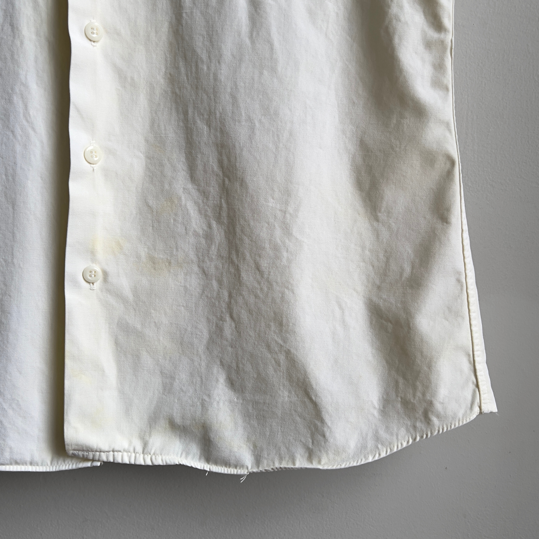 1950s Whiting Indiana Fire Dept. Cotton Poplin Uniform Shirt  - Shop ThreadCount Vintage Co.