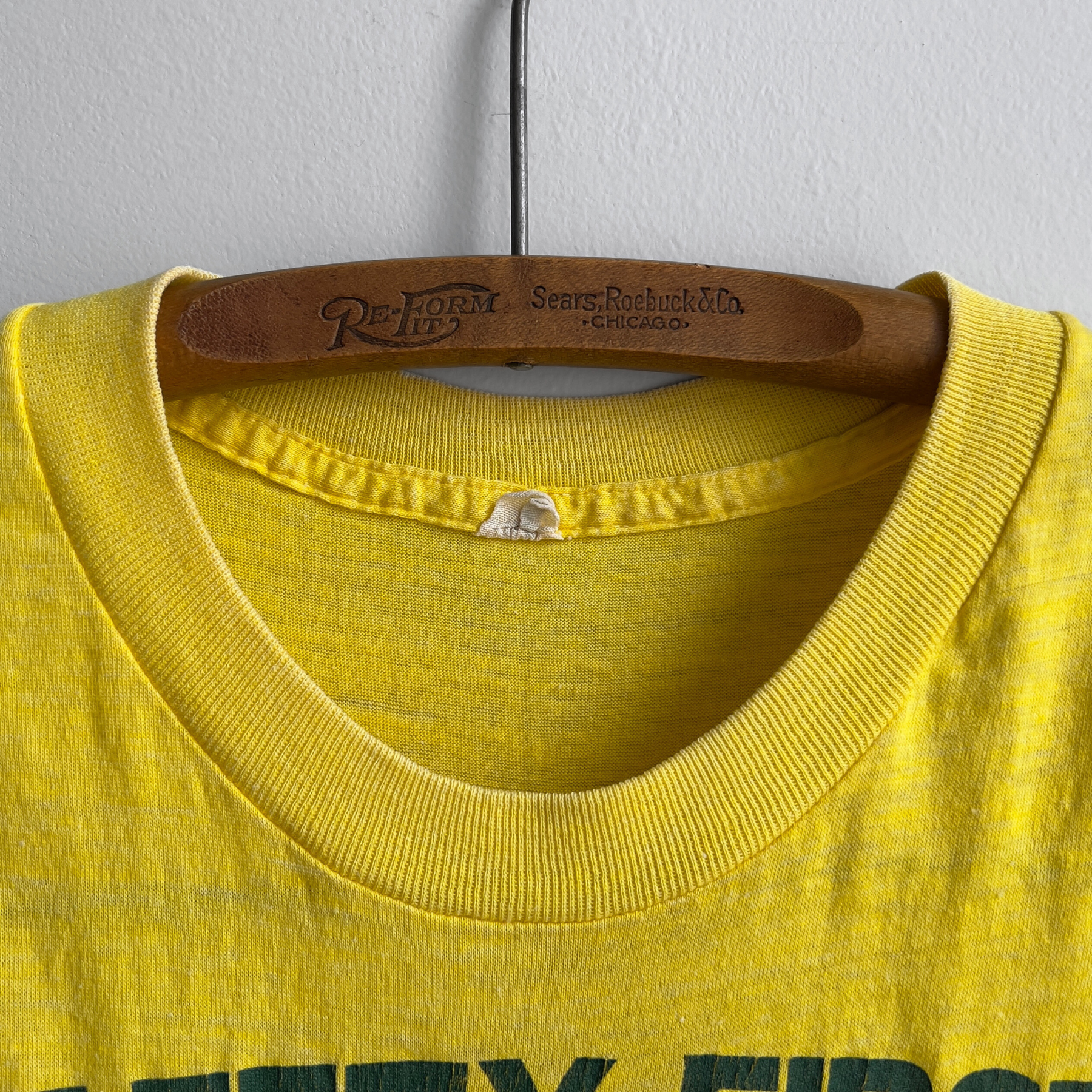 1970s Vulcan Mold Safety First Threadbare Graphic Tee  - Shop ThreadCount Vintage Co.