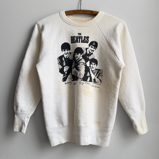 1963 The Beatles Band Nems Enterprises Graphic Sweatshirt  - Shop ThreadCount Vintage Co.