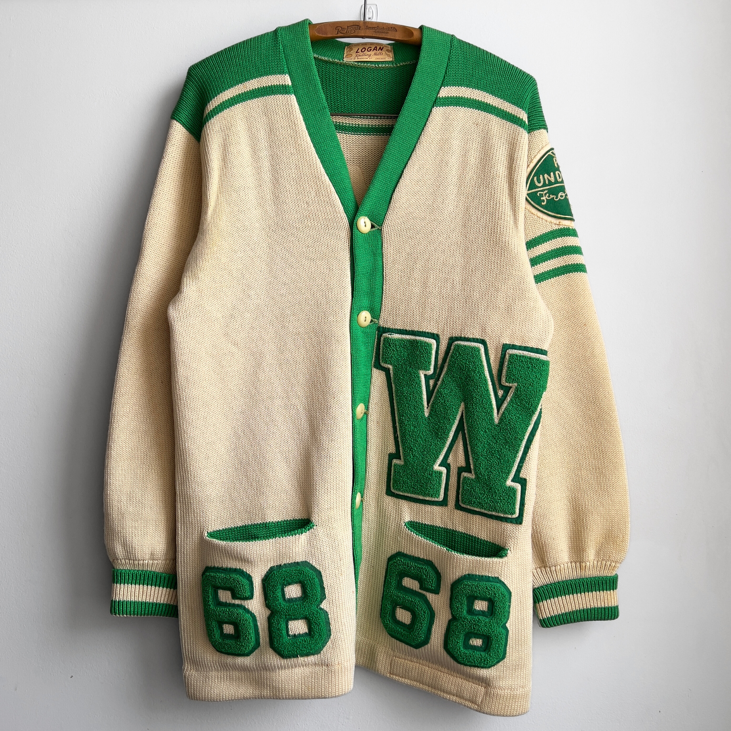 1960s Walthers Lutheran High School Varsity Football Letterman Cardigan  - Shop ThreadCount Vintage Co.
